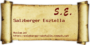 Salzberger Esztella névjegykártya